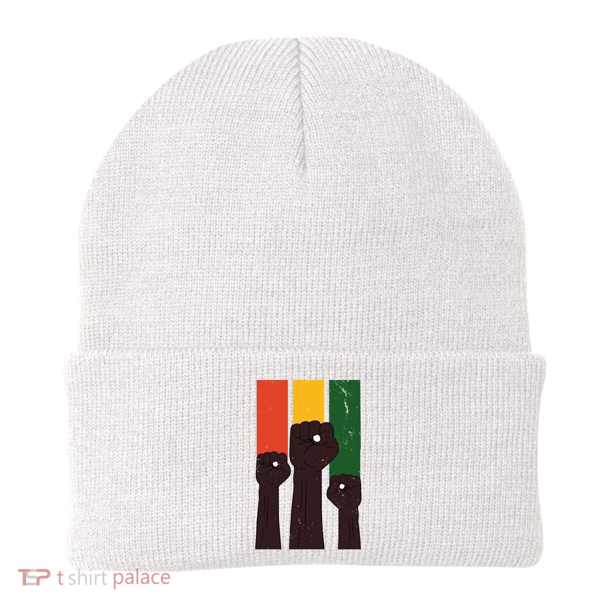 Black History Month Fist Pride Beanie