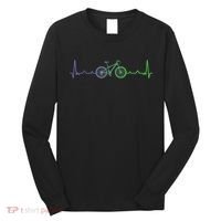 Bicycle Heartbeat Mountain Bike MTB Long Sleeve Shirt thumb 0