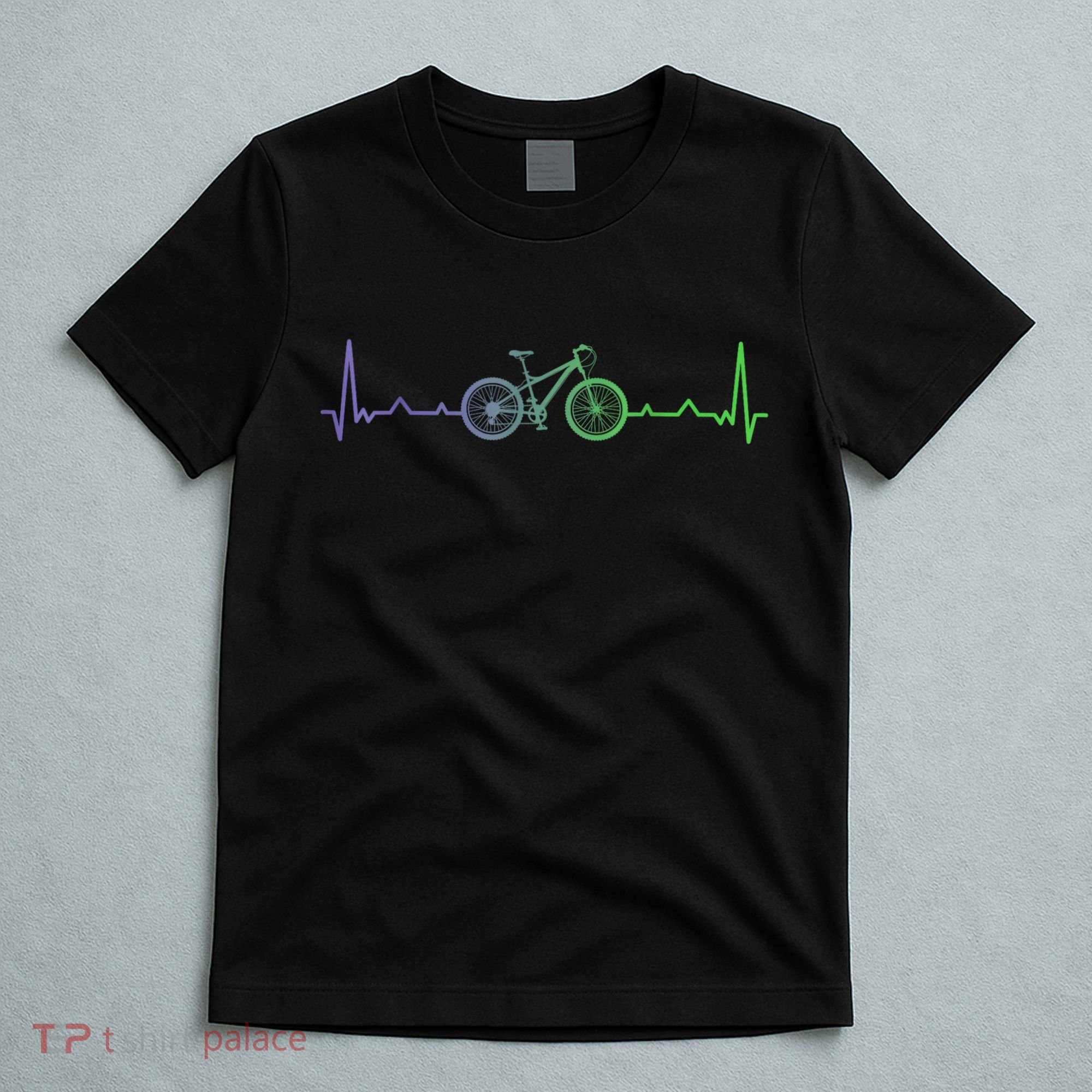 Bicycle Heartbeat Mountain Bike MTB T-Shirt