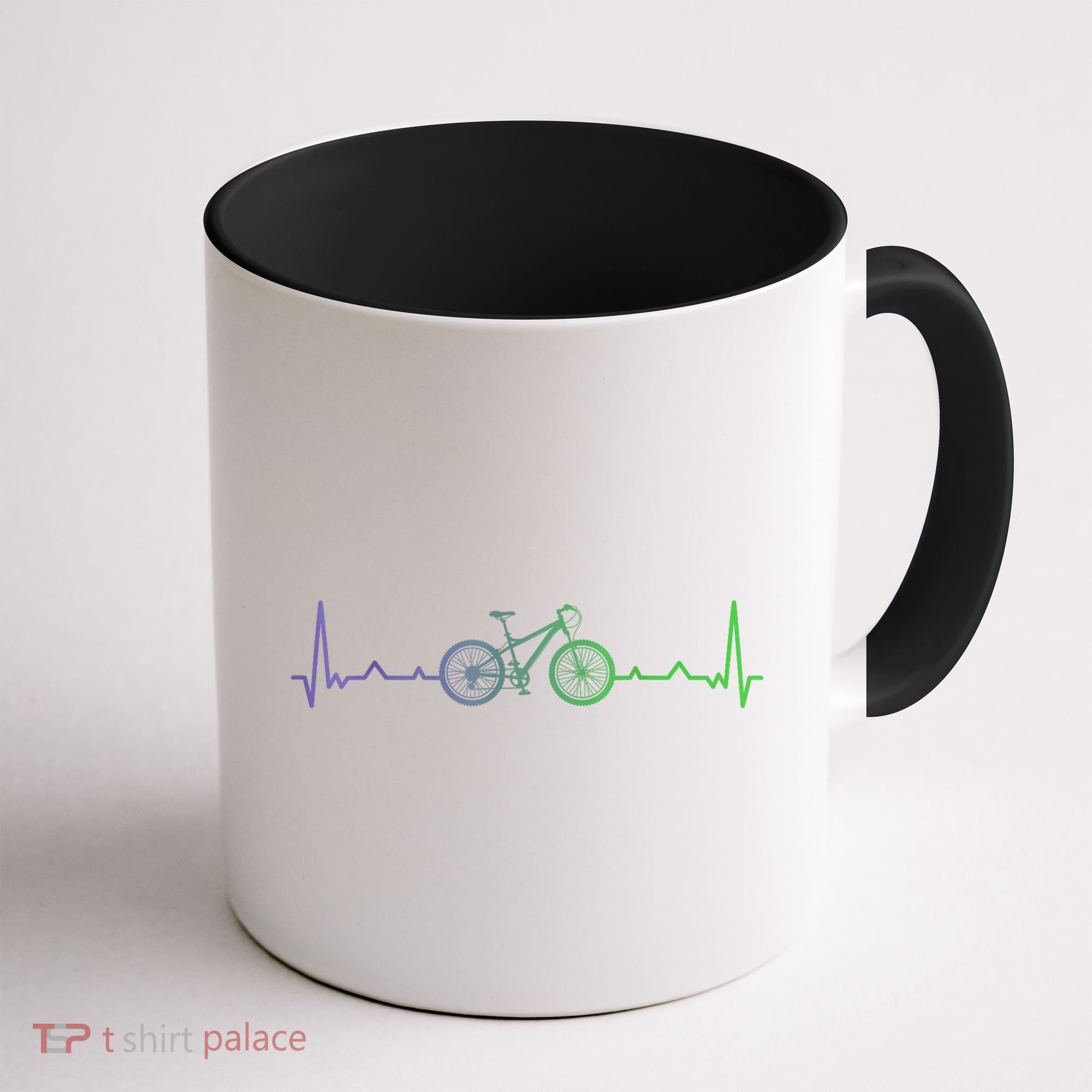 Bicycle Heartbeat Mountain Bike MTB Coffee Mug
