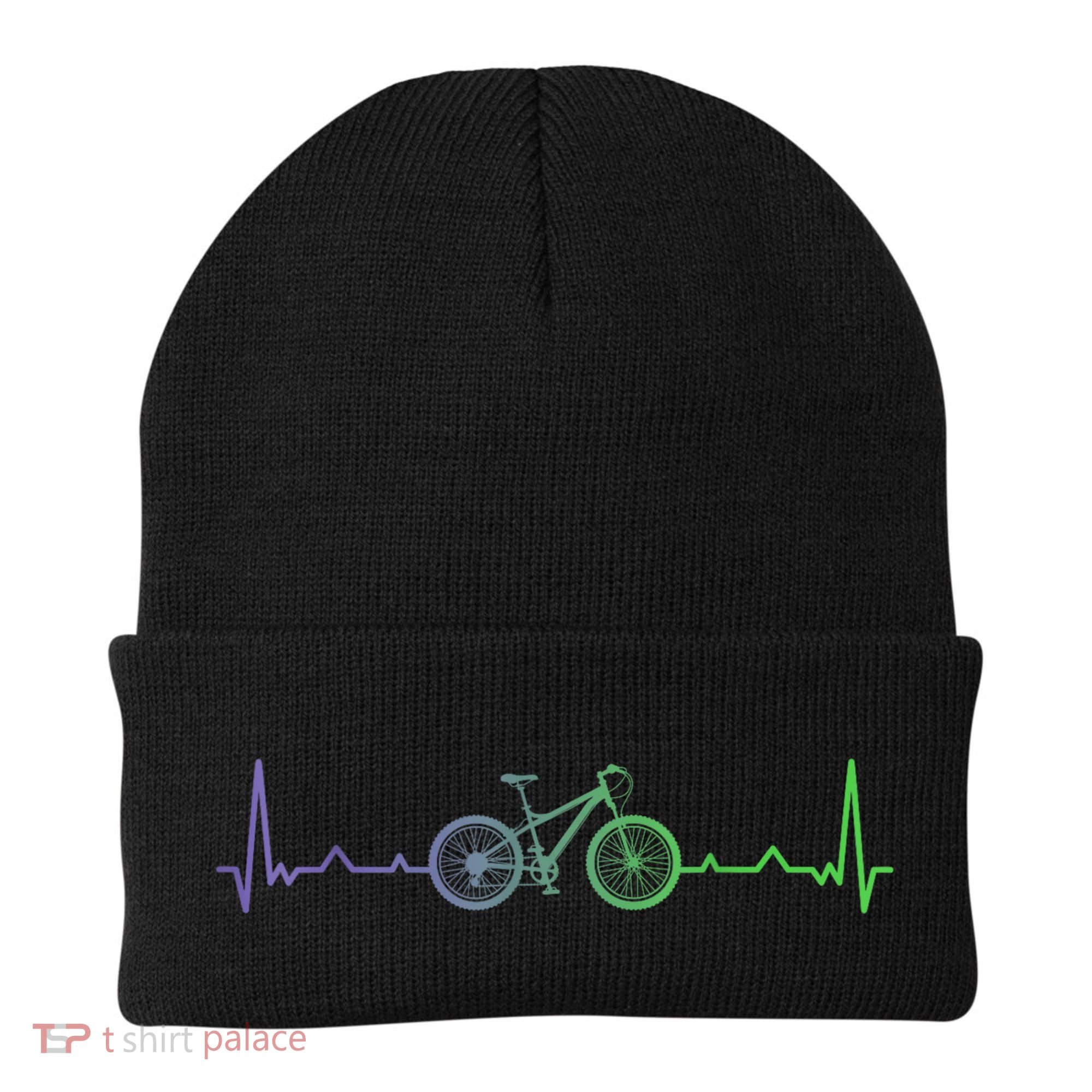 Bicycle Heartbeat Mountain Bike MTB Beanie