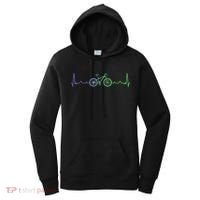 Bicycle Heartbeat Mountain Bike MTB Women's Hoodie thumb 0