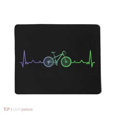 Bicycle Heartbeat Mountain Bike MTB Mousepad