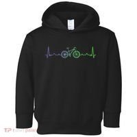 Bicycle Heartbeat Mountain Bike MTB Toddler Hoodie thumb 0