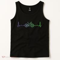 Bicycle Heartbeat Mountain Bike MTB Tank Top thumb 2