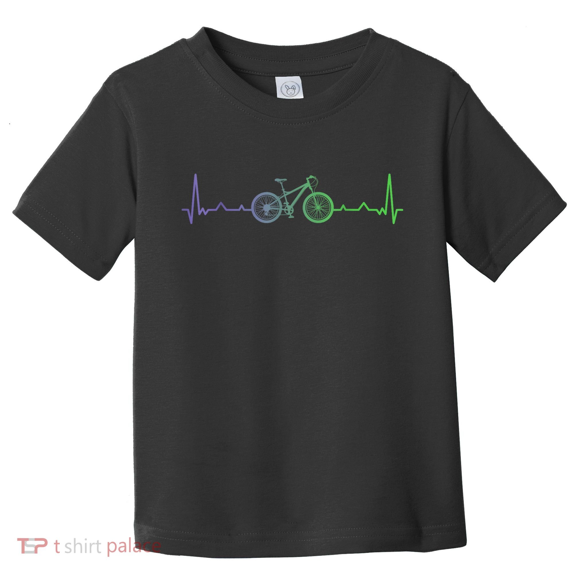 Bicycle Heartbeat Mountain Bike MTB Toddler T-Shirt