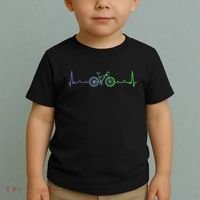 Bicycle Heartbeat Mountain Bike MTB Toddler T-Shirt thumb 2