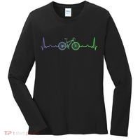 Bicycle Heartbeat Mountain Bike MTB Women's Long Sleeve Shirt thumb 0