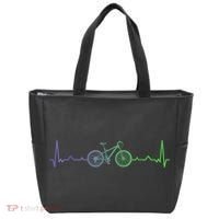 Bicycle Heartbeat Mountain Bike MTB Tote Bag thumb 0
