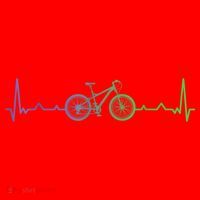 Bicycle Heartbeat Mountain Bike MTB Santa Hat thumb 1