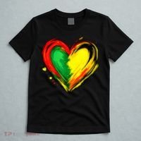 Black History Month Colorful Heart Love African American T-Shirt thumb 5