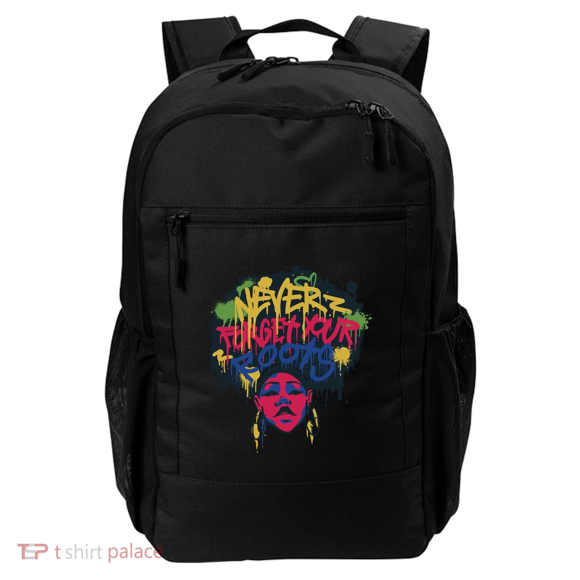 Black History Month Never Forget Your Roots Afro Backpack