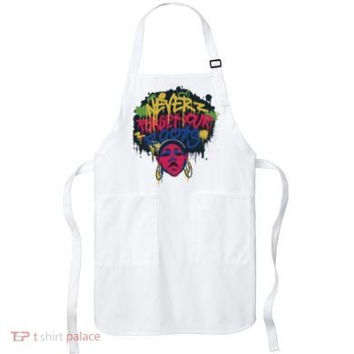 Black History Month Never Forget Your Roots Afro Apron