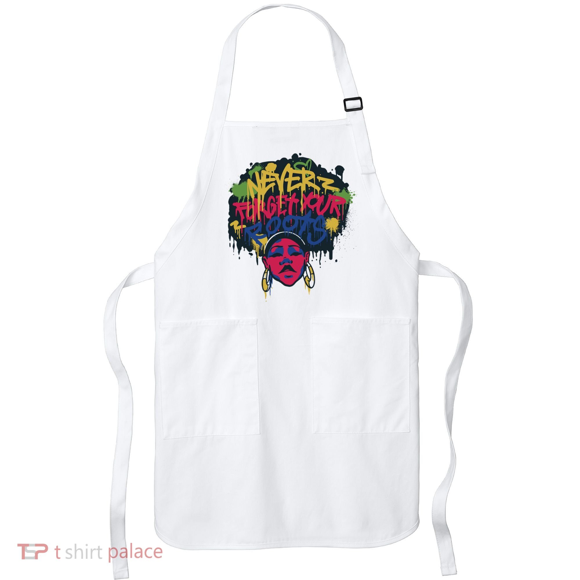 Black History Month Never Forget Your Roots Afro Apron