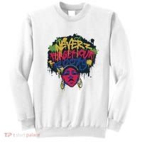 Black History Month Never Forget Your Roots Afro Sweatshirt thumb 0