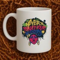 Black History Month Never Forget Your Roots Afro Coffee Mug thumb 2
