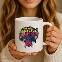 Black History Month Never Forget Your Roots Afro Coffee Mug thumb 3