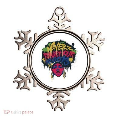 Black History Month Never Forget Your Roots Afro Ornament