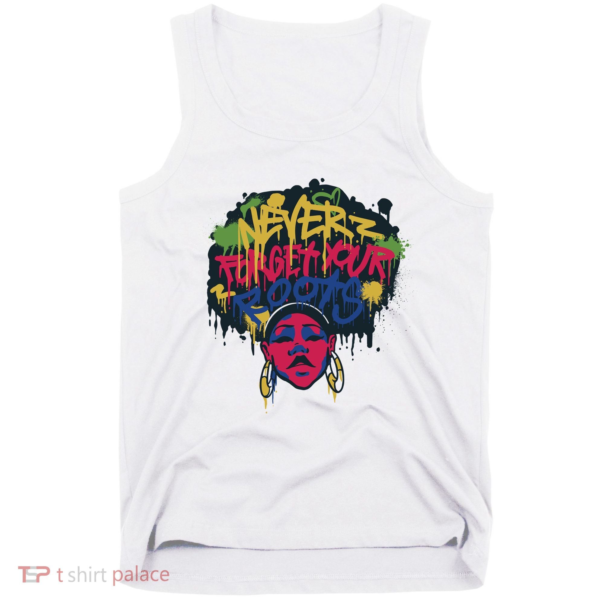 Black History Month Never Forget Your Roots Afro Tank Top
