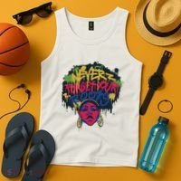 Black History Month Never Forget Your Roots Afro Tank Top thumb 4