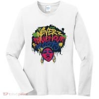 Black History Month Never Forget Your Roots Afro Women's Long Sleeve Shirt thumb 0