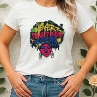 Black History Month Never Forget Your Roots Afro Women's T-Shirt thumb 2