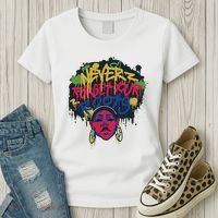 Black History Month Never Forget Your Roots Afro Women's T-Shirt thumb 3