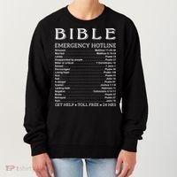 Bible Hotline Numbers Emergency Scripture Gift Women's Sweatshirt thumb 0