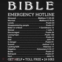 Bible Hotline Numbers Emergency Scripture Gift Doggie Tank thumb 4
