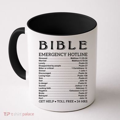 Bible Hotline Numbers Emergency Scripture Gift Coffee Mug