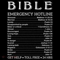 Bible Hotline Numbers Emergency Scripture Gift Women's Hoodie thumb 2