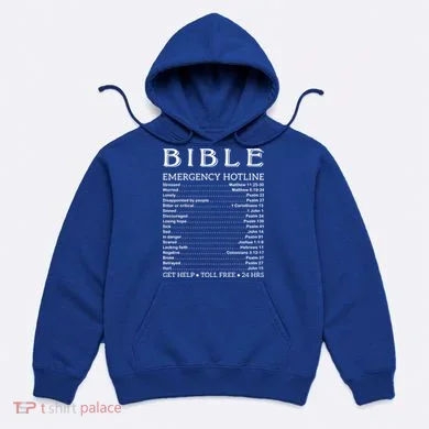 Bible Hotline Numbers Emergency Scripture Gift Hoodie