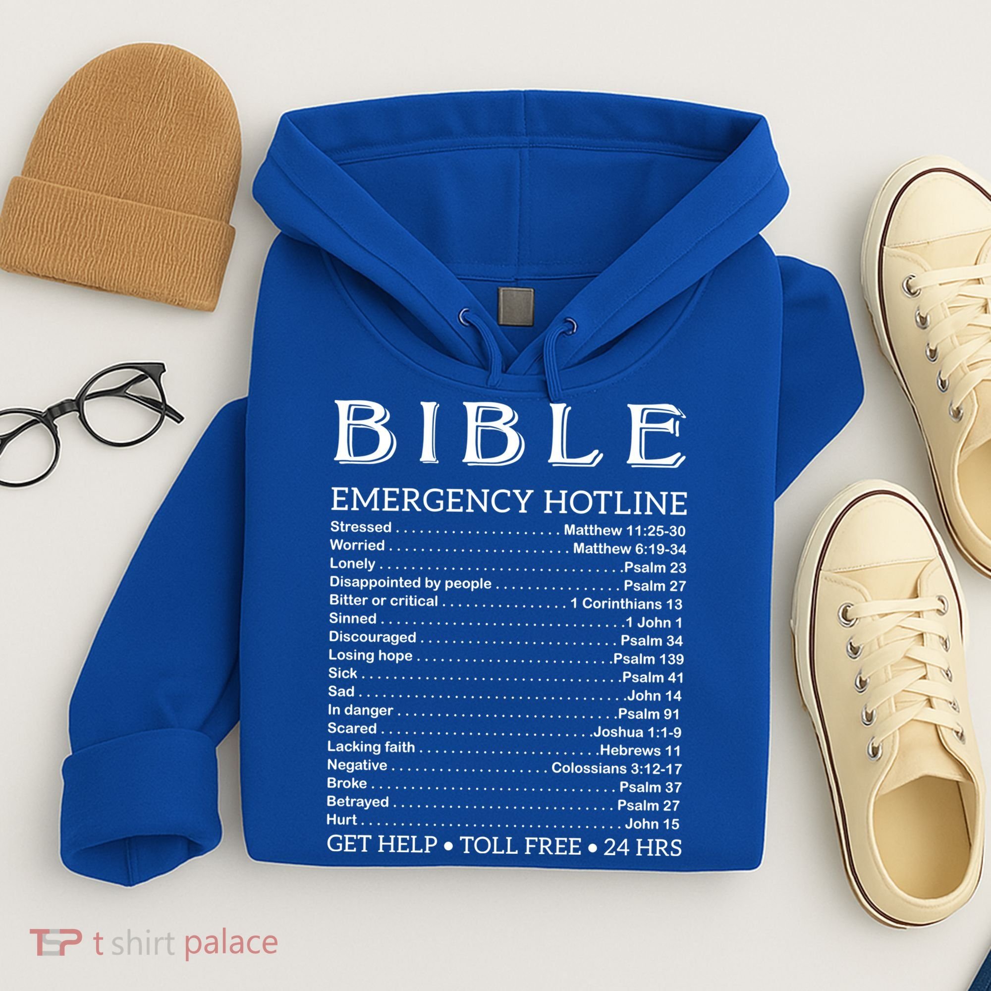 Bible Hotline Numbers Emergency Scripture Gift Hoodie