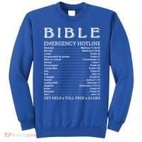Bible Hotline Numbers Emergency Scripture Gift Sweatshirt thumb 0