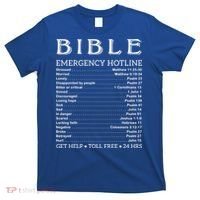 Bible Hotline Numbers Emergency Scripture Gift T-Shirt thumb 0
