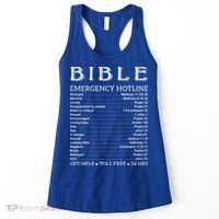 Bible Hotline Numbers Emergency Scripture Gift Women's Tank Top thumb 0