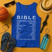 Bible Hotline Numbers Emergency Scripture Gift Tank Top thumb 4