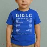 Bible Hotline Numbers Emergency Scripture Gift Toddler T-Shirt thumb 2