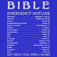 Bible Hotline Numbers Emergency Scripture Gift Kids Long Sleeve Shirt thumb 2