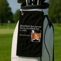 Bourbon Has Never Been Recalled For Ecoli Suck It Lettuce Golf Towel thumb 2
