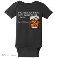 Bourbon Has Never Been Recalled For Ecoli Suck It Lettuce Baby Bodysuit thumb 0