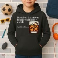 Bourbon Has Never Been Recalled For Ecoli Suck It Lettuce Kids Hoodie thumb 2