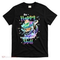 Be Happy On Your Own Colorful Turtle Self Love T-Shirt thumb 0