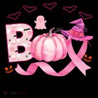 Boo Halloween October Breast Cancer Awareness Coffee Mug thumb 5