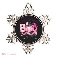 Boo Halloween October Breast Cancer Awareness Ornament thumb 0
