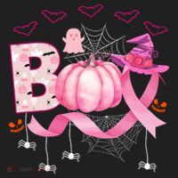Boo Halloween October Breast Cancer Awareness Golf Towel thumb 3