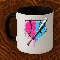 Baseball Home Plate Drip With Sprinkles Drip Ice Cream Bat Coffee Mug thumb 2