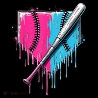 Baseball Home Plate Drip With Sprinkles Drip Ice Cream Bat Coffee Mug thumb 5