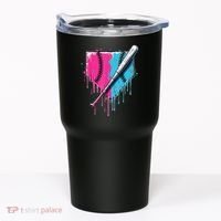 Baseball Home Plate Drip With Sprinkles Drip Ice Cream Bat Tumbler thumb 0