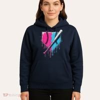 Baseball Home Plate Drip With Sprinkles Drip Ice Cream Bat Hoodie thumb 5